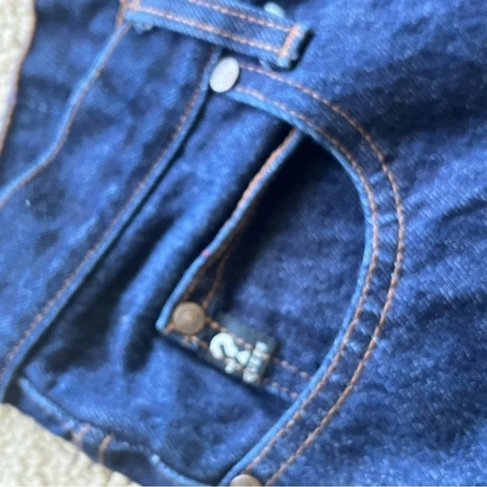 Guess straight leg jeans 100% cotton dark wash - Picture 6 of 10